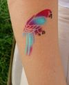 Airbrush birds tattoo design
